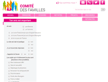 Tablet Screenshot of comitedesfamilles.net